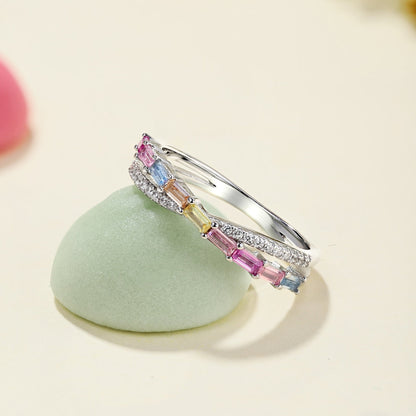 [Elowen Jewels]Energetic Elegant Radiant Cut Party Ring