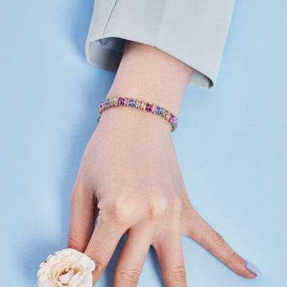 [Elowen Jewels]Sparkling Exquisite Multi Cut Party Bracelet