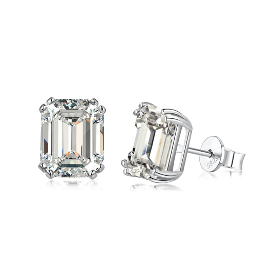 [Elowen Jewels]Dazzling Square Shape Earrings