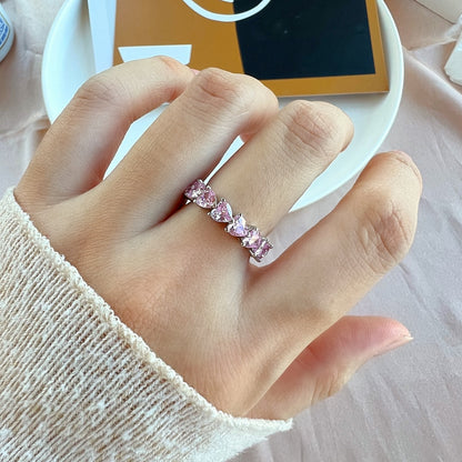 [Elowen Jewels]0.25 Carat Radiant Romance Heart Cut Lover Ring