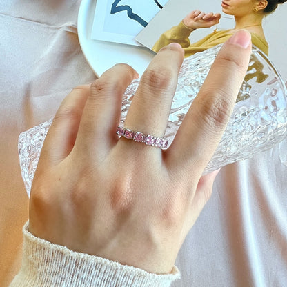 [Elowen Jewels]Eternity Round Cut Tennis Ring