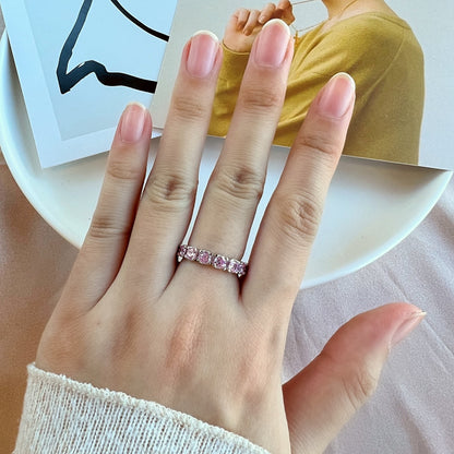 [Elowen Jewels]Eternity Round Cut Tennis Ring