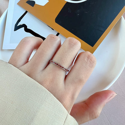 [Elowen Jewels]Delicate Sparkling Round Cut Daily Ring