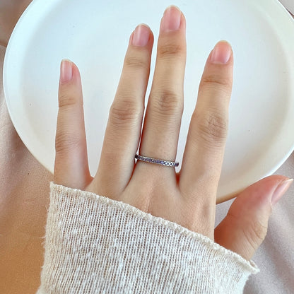 [Elowen Jewels]Delicate Sparkling Round Cut Daily Ring