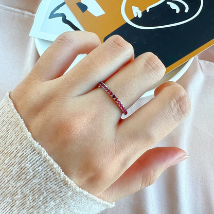[Elowen Jewels]Delicate Sparkling Round Cut Daily Ring