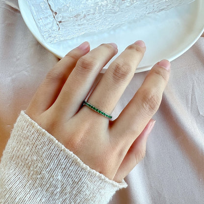 [Elowen Jewels]Delicate Sparkling Round Cut Daily Ring