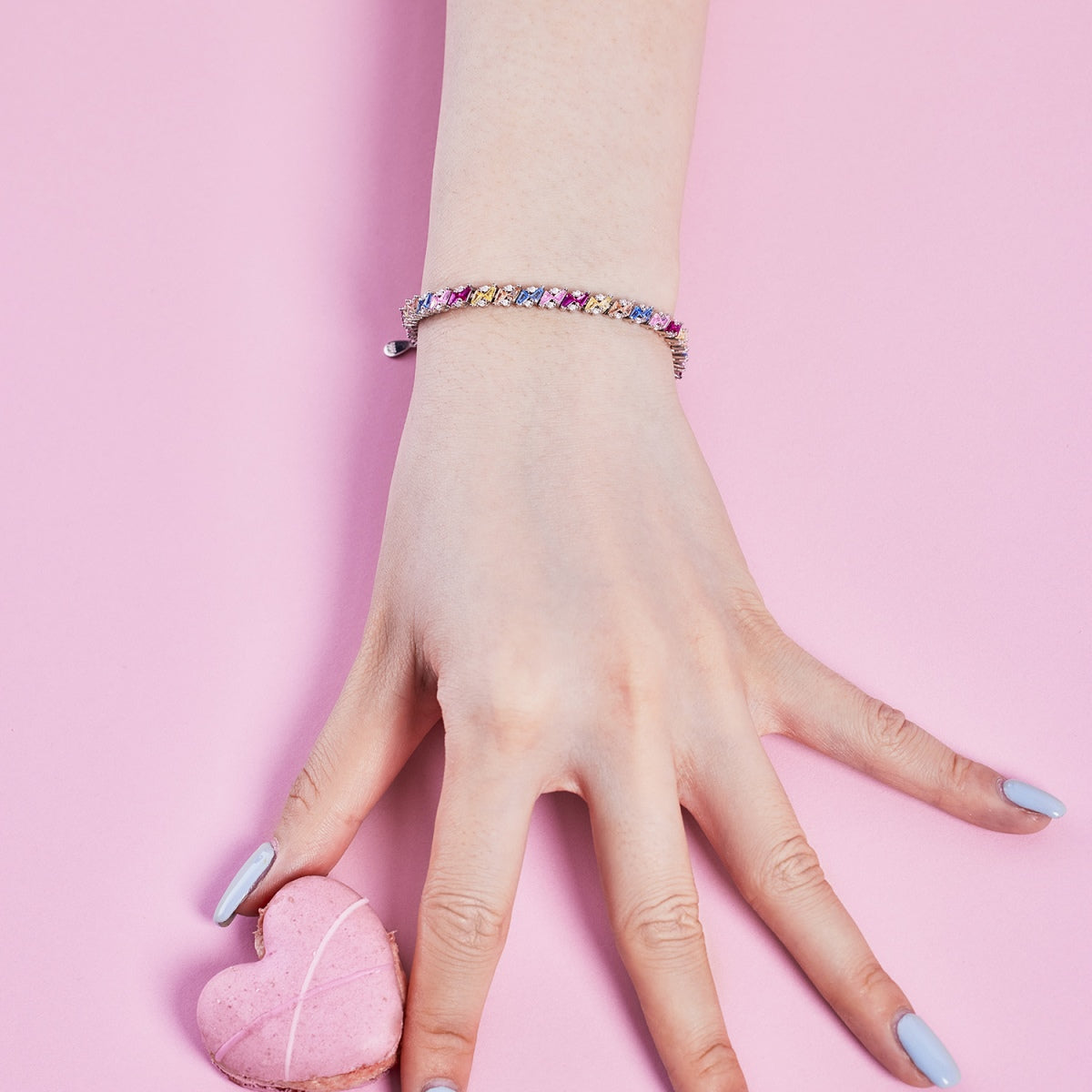 [Elowen Jewels]Ornate Sparkling Multi Cut Party Bracelet