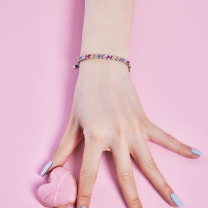 [Elowen Jewels]Ornate Sparkling Multi Cut Party Bracelet