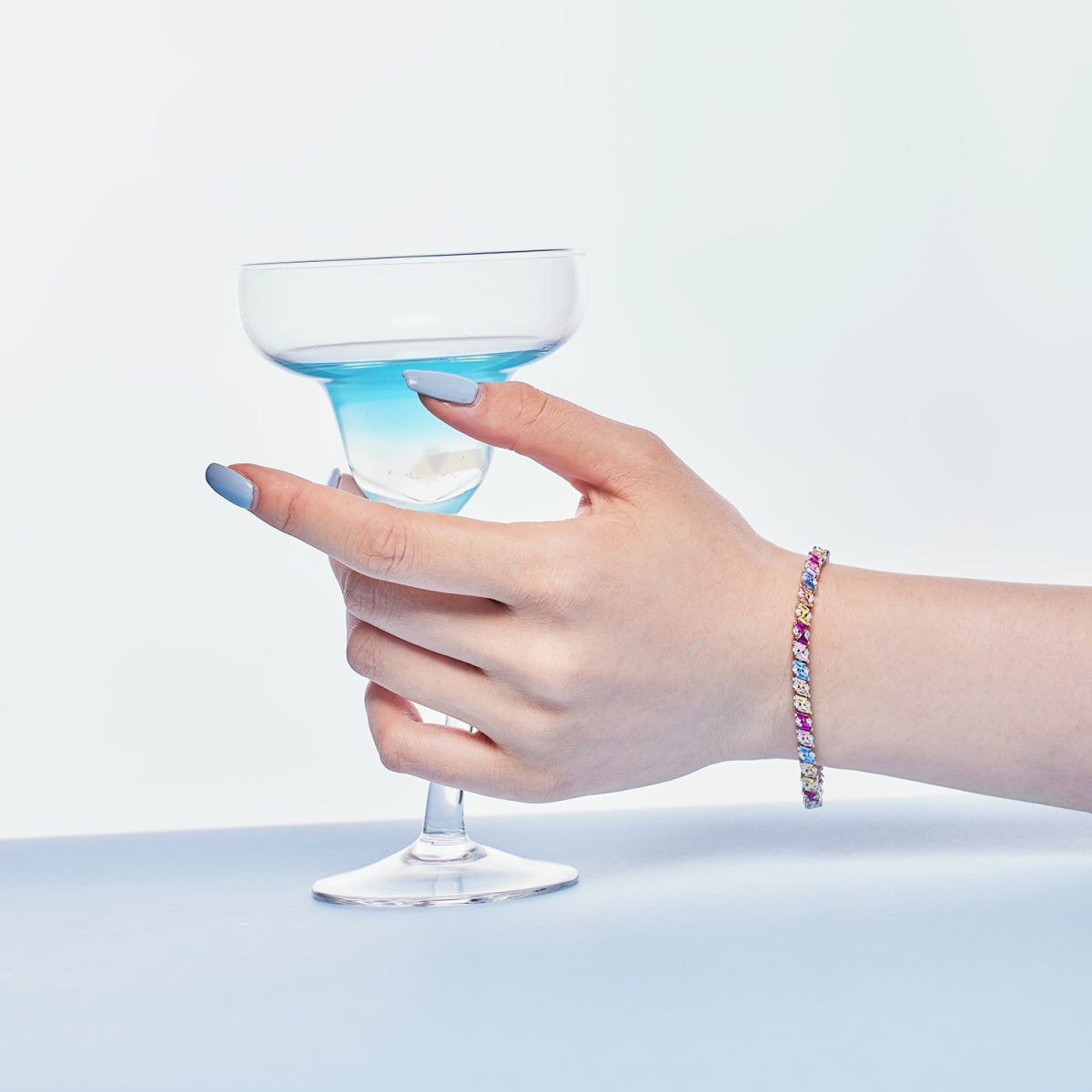 [Elowen Jewels]Ornate Sparkling Multi Cut Party Bracelet