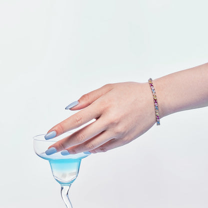 [Elowen Jewels]Ornate Sparkling Multi Cut Party Bracelet