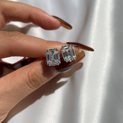 [Elowen Jewels]Dazzling Square Shape Earrings