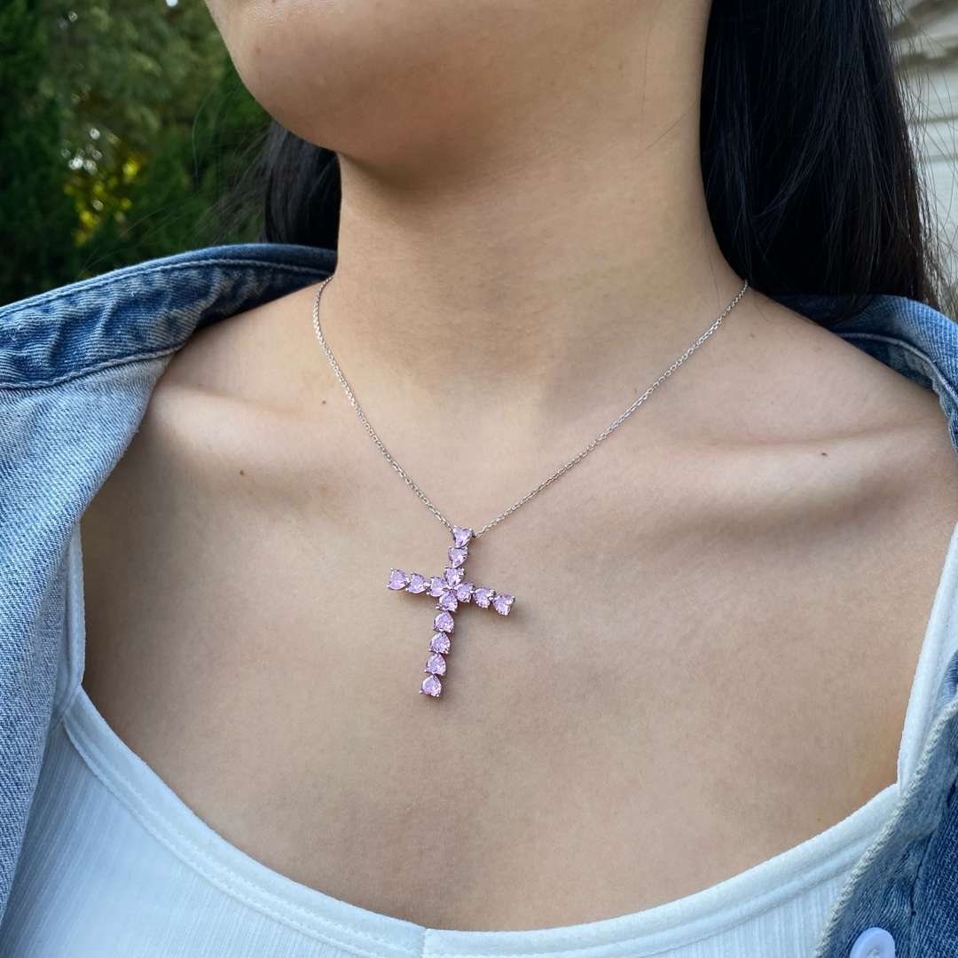 [Elowen Jewels]Radiant Cross Shape Necklace