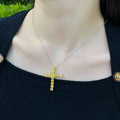 [Elowen Jewels]Radiant Cross Shape Necklace