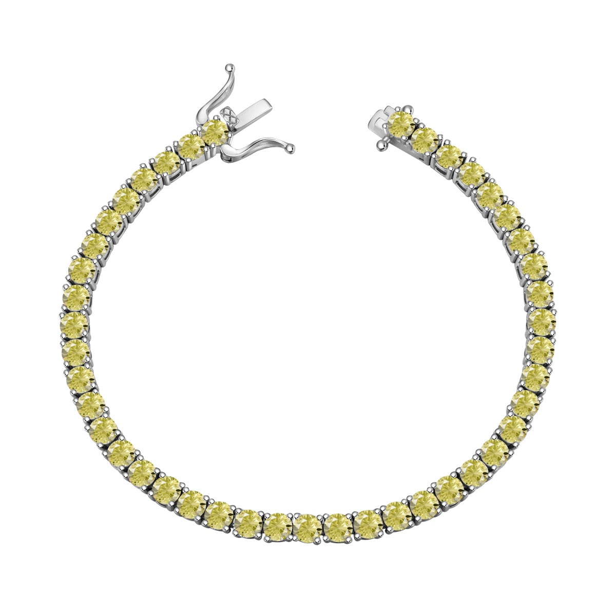 [Elowen Jewels]Ornate Dazzling Round Cut Tennis Bracelet