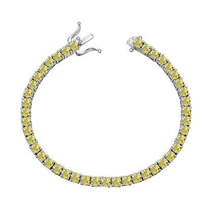 [Elowen Jewels]Ornate Dazzling Round Cut Tennis Bracelet