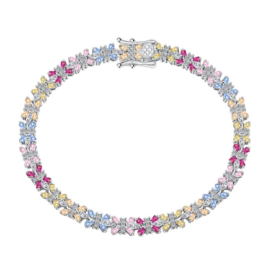 [Elowen Jewels]Radiant Colorful Emerald Cut Party Bracelet