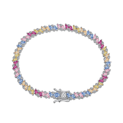 [Elowen Jewels]Ornate Sparkling Multi Cut Party Bracelet