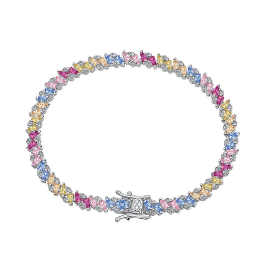 [Elowen Jewels]Ornate Sparkling Multi Cut Party Bracelet