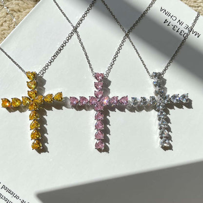 [Elowen Jewels]Radiant Cross Shape Necklace