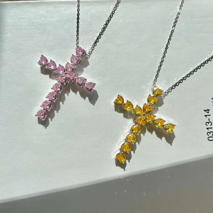 [Elowen Jewels]Radiant Cross Shape Necklace
