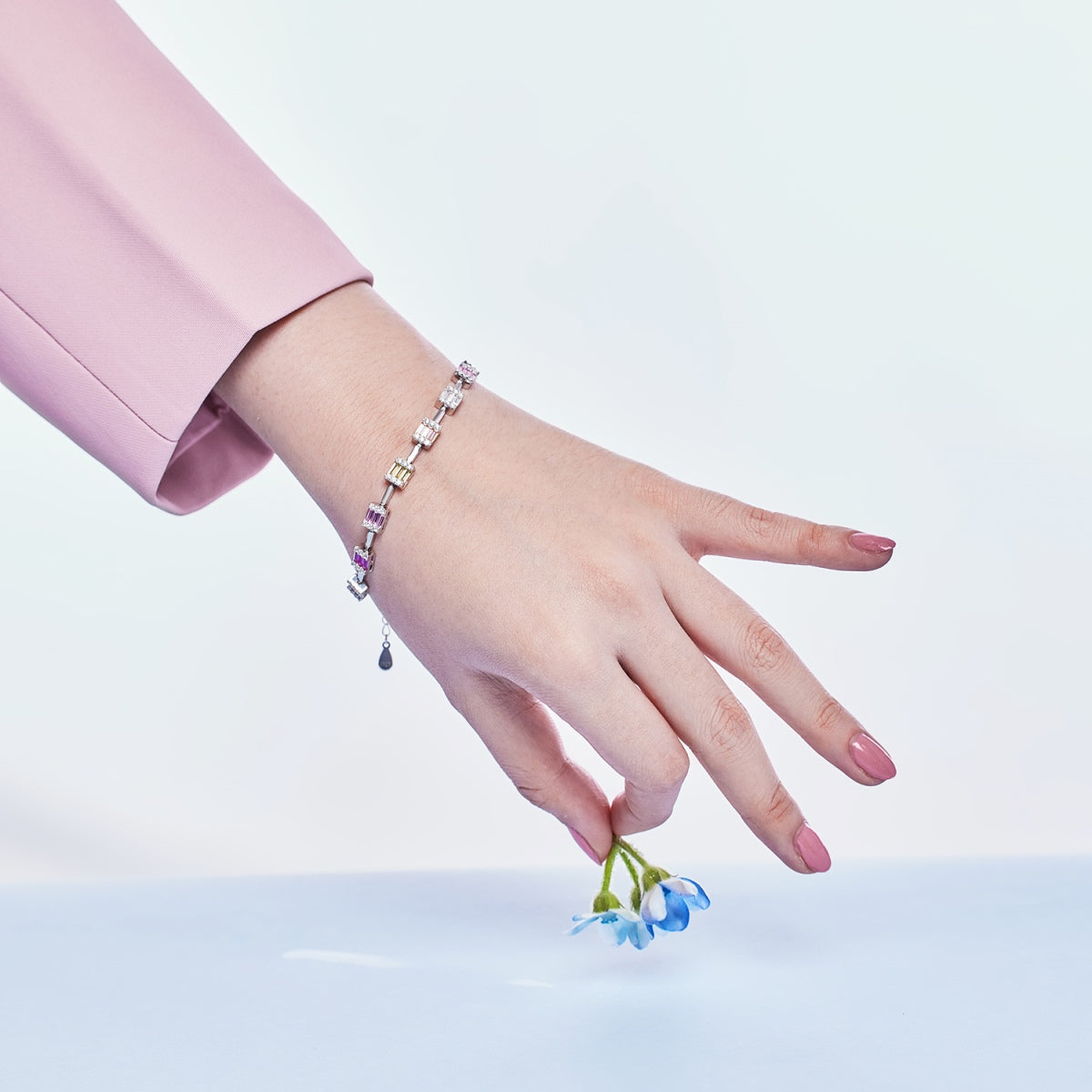 [Elowen Jewels]Dainty Charming Emerald Cut Daily Bracelet