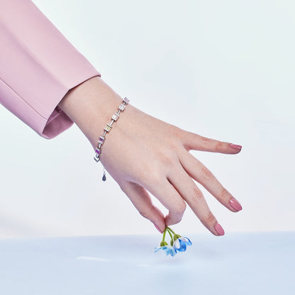 [Elowen Jewels]Dainty Charming Emerald Cut Daily Bracelet