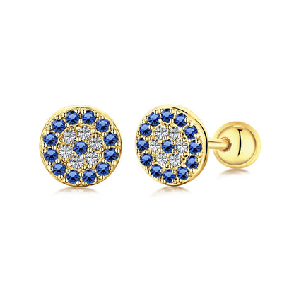 [Elowen Jewels]Devil's Eye Ear Bone Nail Earrings