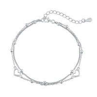 [Elowen Jewel]Dainty Double Layer Love Heart Bracelet