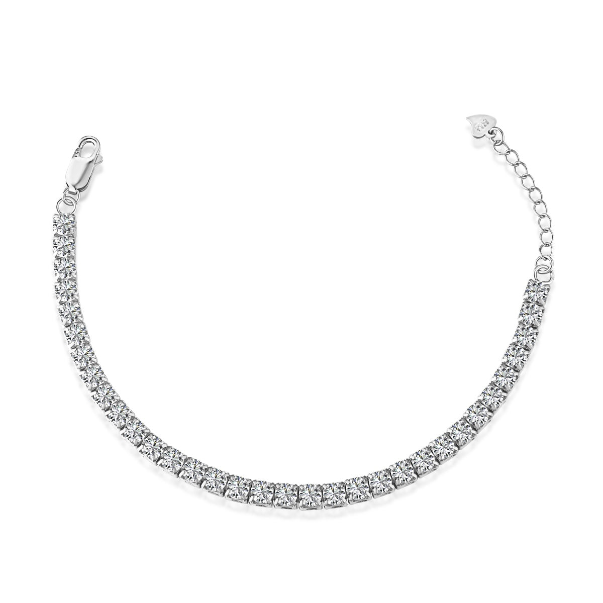 [Elowen Jewels]Sparkling Radiant Princess Cut Tennis Bracelet