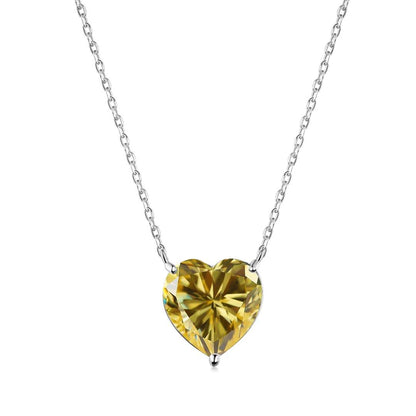[Elowen Jewels]6.0 carat Radiant Heart Shape Necklace