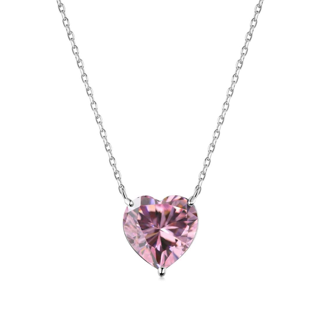 [Elowen Jewels]6.0 carat Radiant Heart Shape Necklace