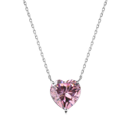 [Elowen Jewels]6.0 carat Radiant Heart Shape Necklace