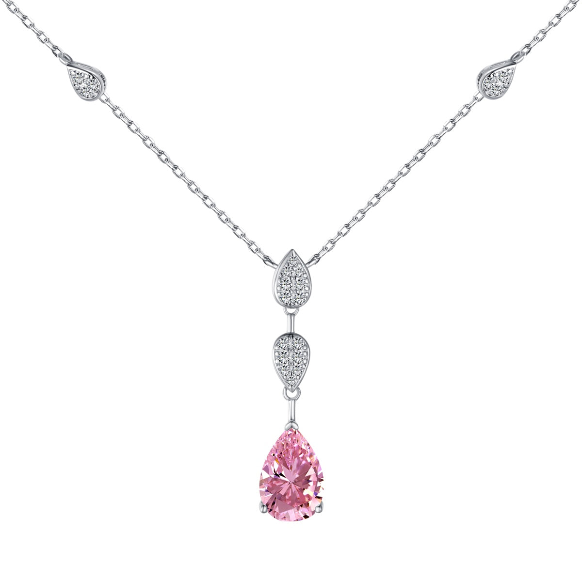 [Elowen Jewels]Dazzling Pear Cut Necklace