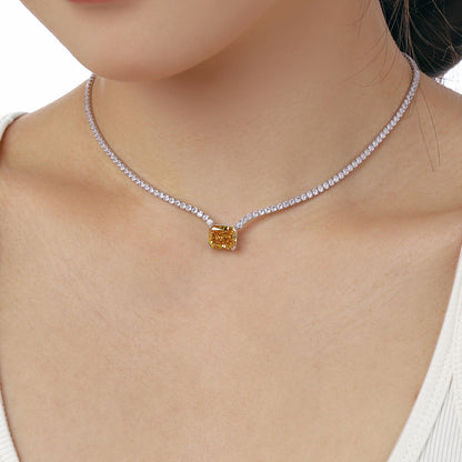 [Elowen Jewels]4.0 Carat Elegant Radiant Cut Necklace