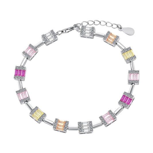 [Elowen Jewels]Dainty Charming Emerald Cut Daily Bracelet