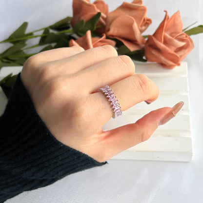 [Elowen Jewels]Gorgeous Marquise Cut Tennis Ring