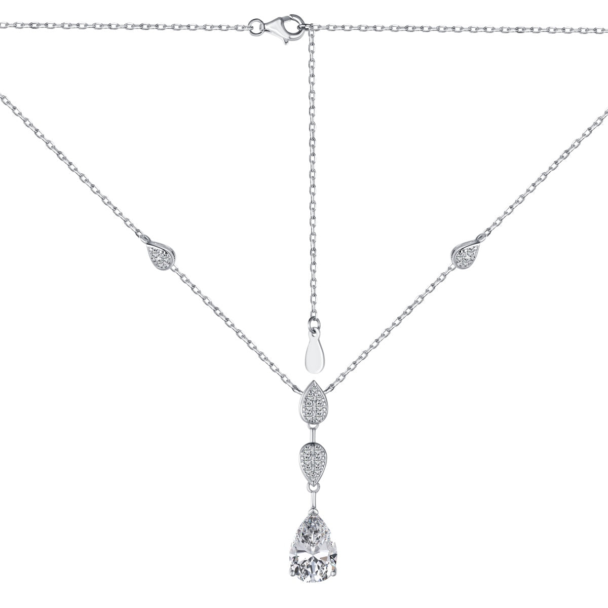 [Elowen Jewels]Dazzling Pear Cut Necklace
