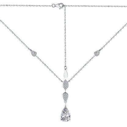 [Elowen Jewels]Dazzling Pear Cut Necklace