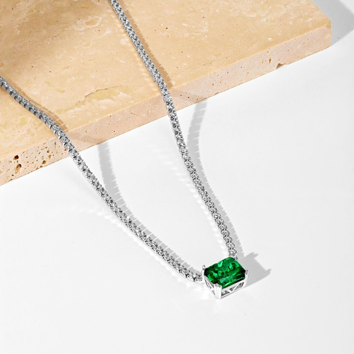 [Elowen Jewels]4.0 Carat Elegant Radiant Cut Necklace
