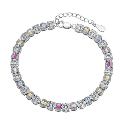 [Elowen Jewels]Dazzling Radiant Multi Cut Daily Bracelet