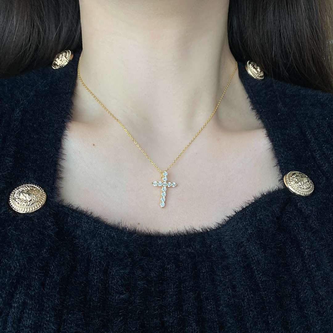 [Elowen Jewels]Unique Cross Shape Necklace