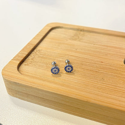 [Elowen Jewels]Devil's Eye Ear Bone Nail Earrings