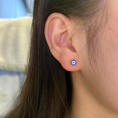 [Elowen Jewels]Devil's Eye Ear Bone Nail Earrings