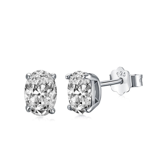 [Elowen Jewels]Oval Classic Dignified Elegant Earrings