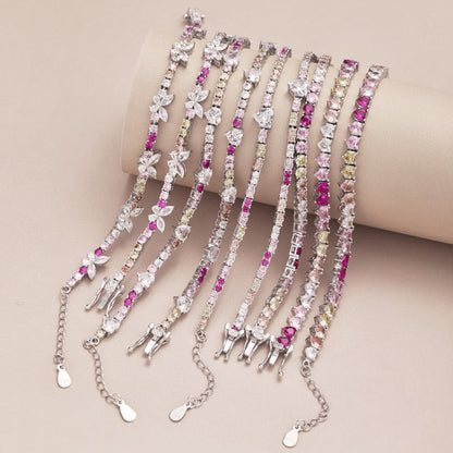 [Elowen Jewels]Delicate Colorful Emerald Cut Party Bracelet