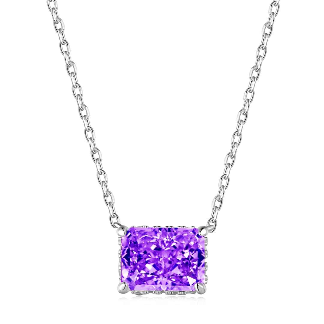 [Elowen Jewels]Luxurious Square Shape Colorful Necalack