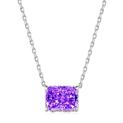 [Elowen Jewels]Luxurious Square Shape Colorful Necalack