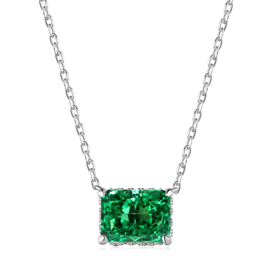 [Elowen Jewels]Luxurious Square Shape Colorful Necalack