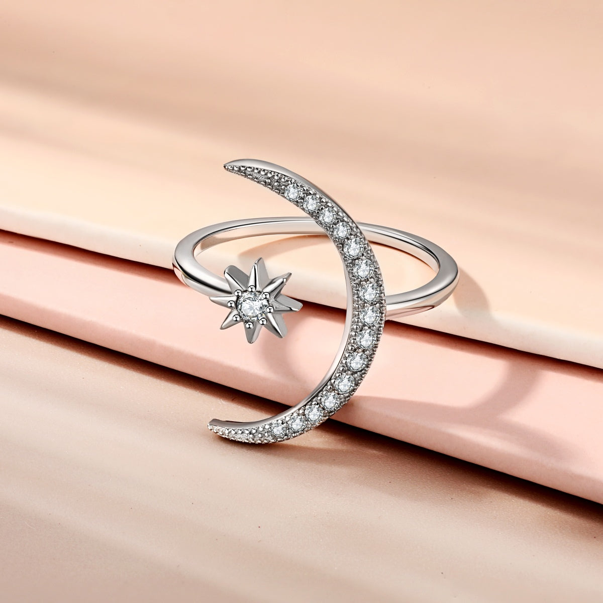 [Elowen Jewels]Eternity Moon & Star Ring