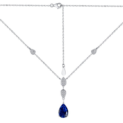[Elowen Jewels]Dazzling Pear Cut Necklace